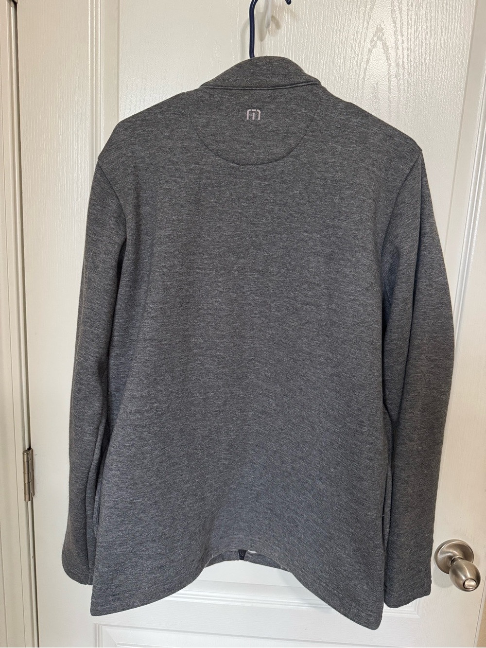 Travis Matthew Mens Charcoal Full-zip Sweater - Picture 2 of 2